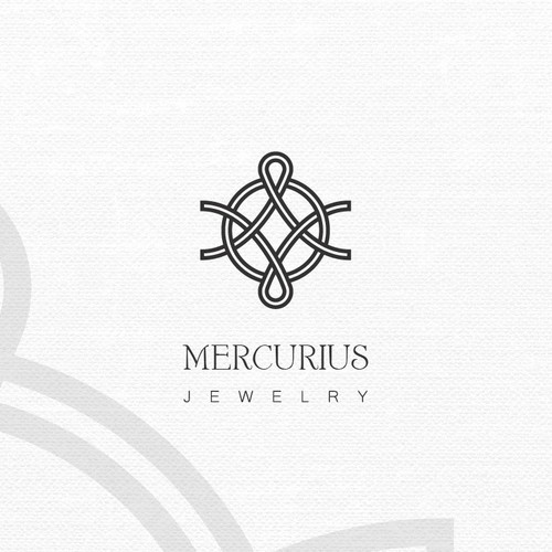 Process design with the title 'A logo for Mercurius Jewelry'