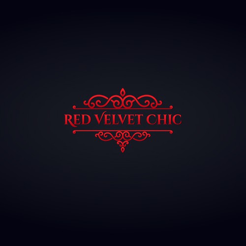 Event logo with the title 'Check out Red Velvet logo design!'