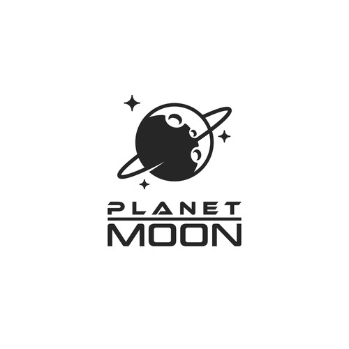 Moonlight design with the title 'Planet moon'