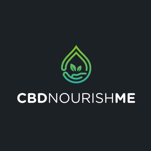 Drop design with the title 'Modern Organic logo for labeling of CBD products'