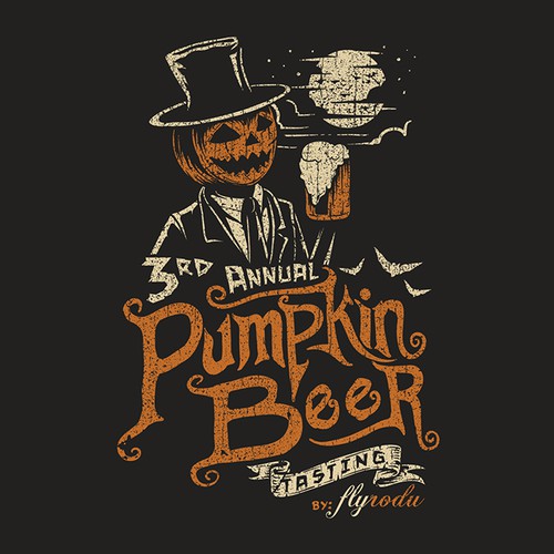 Halloween t-shirt with the title 'Pumpkin Beer'