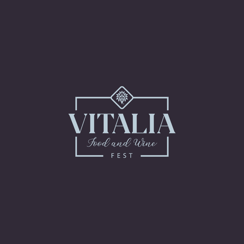 Festival logo with the title 'Vitalia Food & Wine Fest - Winning Project'