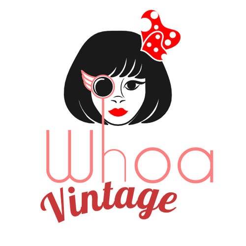 Pink brand with the title 'Create Fun, Colorful, Whimsical design for Vintage Clothing & Accessories Resale Website'