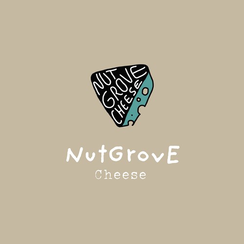 Cheese design with the title 'Logo for Vegan Cheese'
