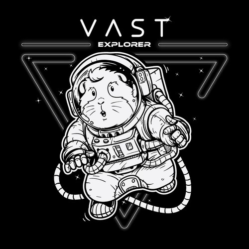 Astronaut t-shirt with the title 'Guinea Pig Space Astronaut'