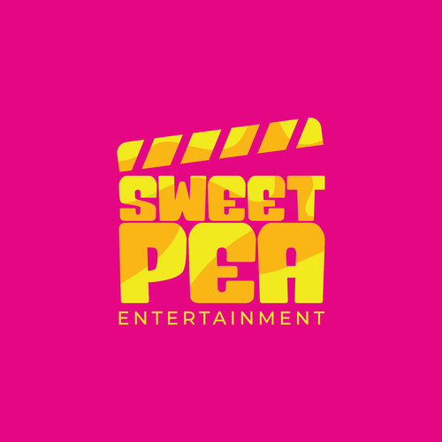 Neon logo with the title 'Sweet Pea Entertainment Logo'