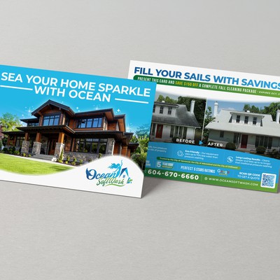 6X9 double sided postcard brochure