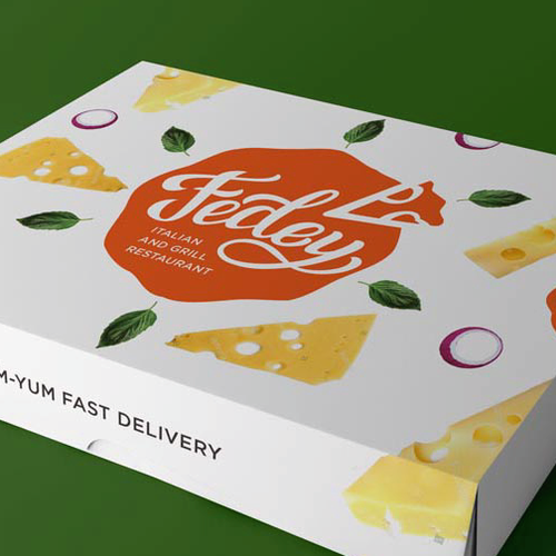 Italian brand with the title 'Bold logo concept for pizzeria'