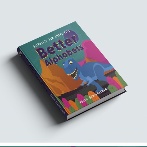 Alphabet design with the title 'Design for Alphabets book for Children'