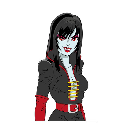 Vampire design with the title 'Character'
