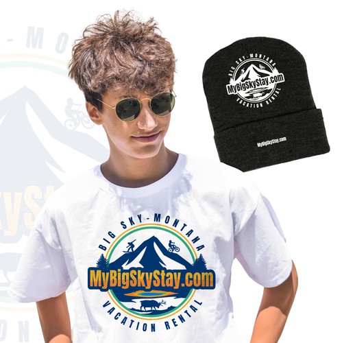 Vacation rental logo with the title 'MyBigSkyStay.com'