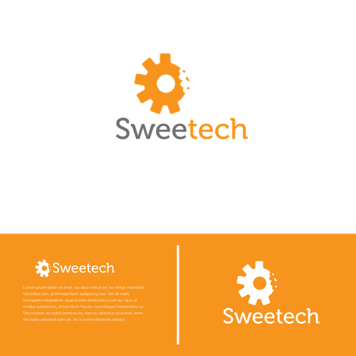 Donut  logo with the title 'SweeTech Logo'