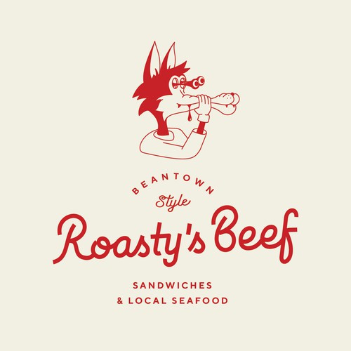 Coyote design with the title 'hungry coyote'