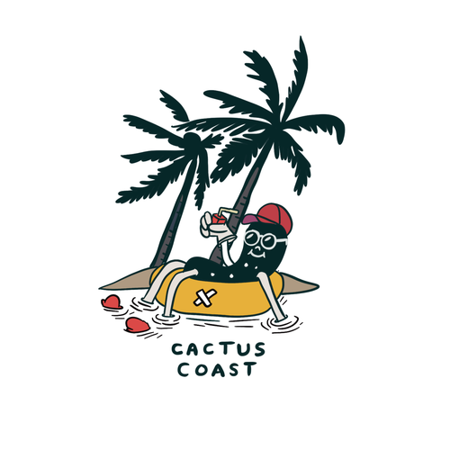 Coastal logo with the title 'Cactus Coast logo'