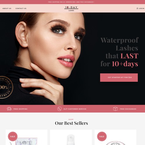 Vshop Luxury Beauty Website Design - Visual/UI on Behance