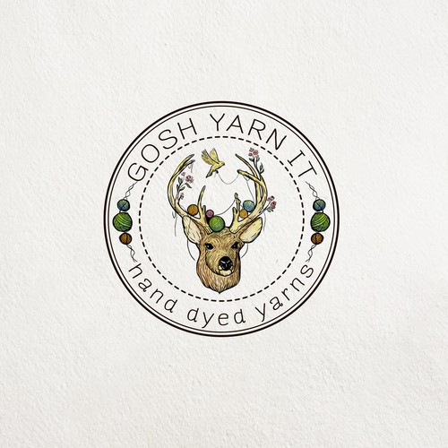 Cub logo with the title 'Gosh Yarn It'