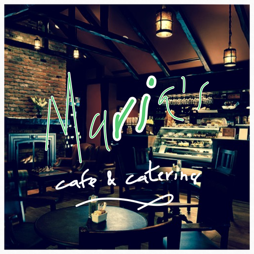 Catering brand with the title 'Modern design for Maria's Cafe and Catering'