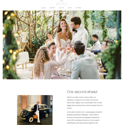 Website with the title 'Optimisation of Sotiris Tsakanikas'