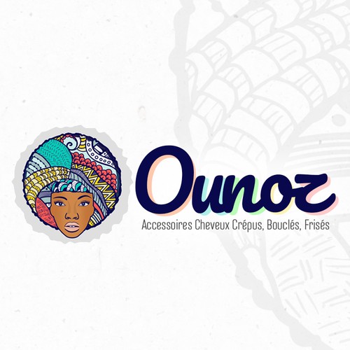 Fashionable design with the title 'Logo for Women of Colour - Hair & Cosmetics Company'