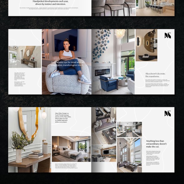 Illustrator design with the title 'Brochure design'