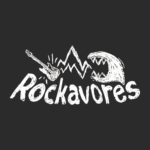 Scribble design with the title 'Scribble Rock Band Logo'