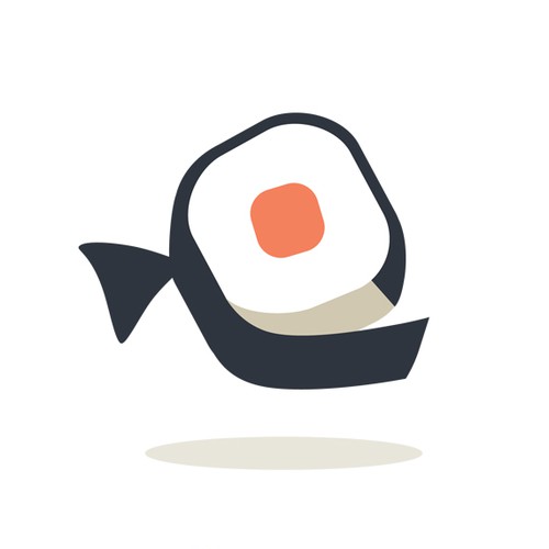 Sushi design with the title 'Wild Poke restaraunt'