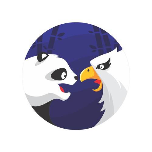 Bamboo design with the title 'Logo Concept for Language Mix'