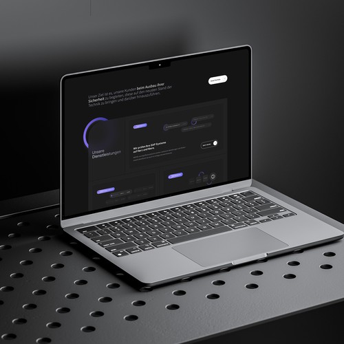 IT website with the title 'Nullfaktor Webdesign'