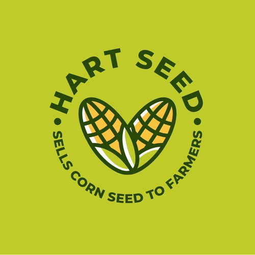 Corn logo with the title 'Concept for Hart Seed'