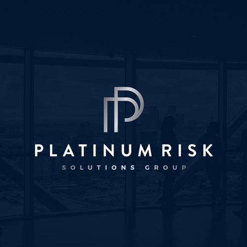Real estate logo with the title 'Logo design for Platinum Risk Solutions Group'