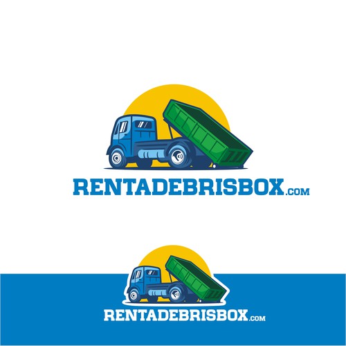 Dumpster logo with the title 'Dumpster Truck'