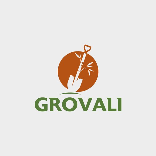 Shovel design with the title 'Grovali'