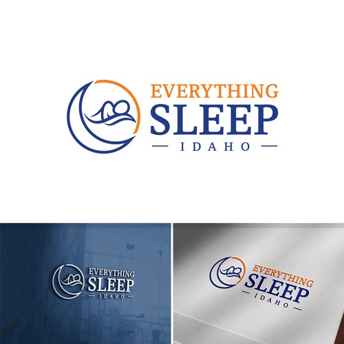 Sleep logo with the title 'Logo design concept for Everything Sleep Idaho'