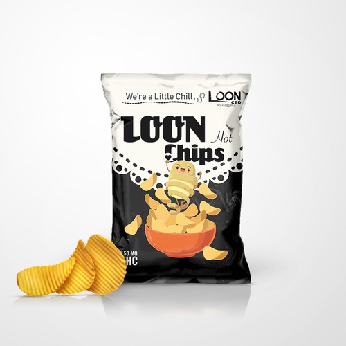 Chips packaging with the title 'Chips Bag design'