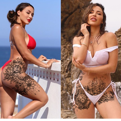 Woman design with the title 'Female Flower Tattoo'