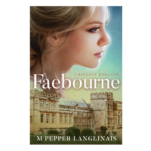 Historical romance book cover with the title 'Cover for Regency romance novel'