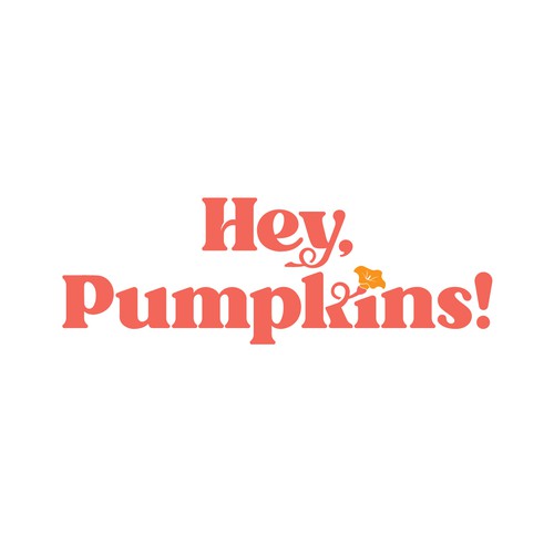 Pumpkin design with the title 'wordmark for decoration brand'