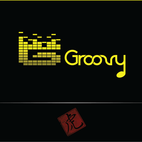 Equalizer design with the title 'Create a logo for Groovy - Platform for Streaming Music'