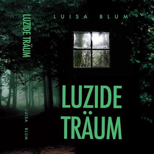 Wood book cover with the title 'Luizide Traum Book Cover'