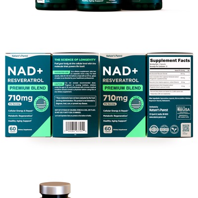 Packaging design for premium dietary supplement product