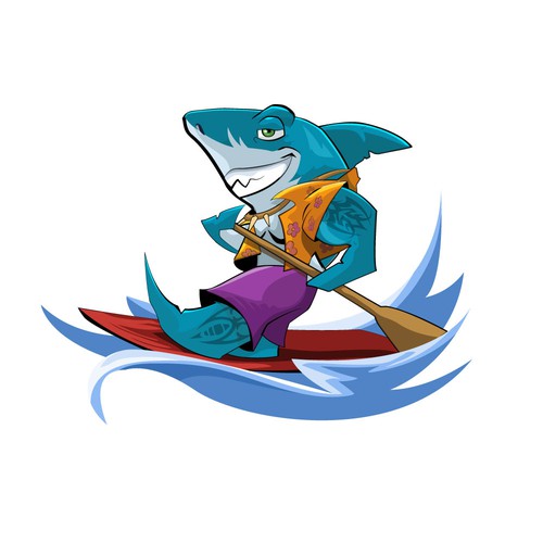 Shark design with the title 'Shark Mascot'