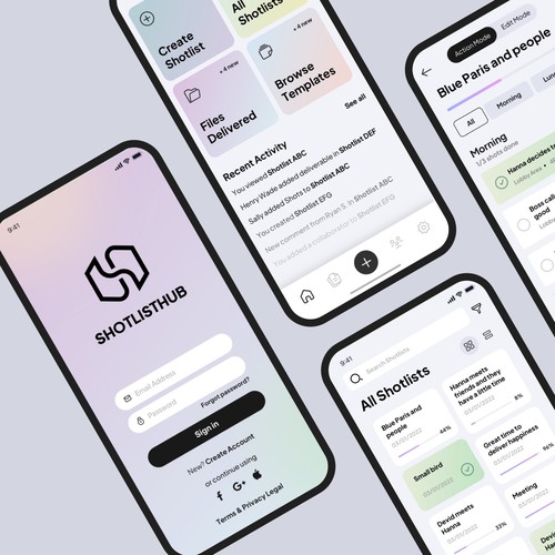 Video design with the title 'ShotlistHub'