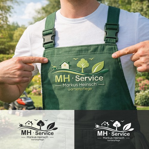 Lawn care logo with the title 'Landscape & Garden Care logo — clean, friendly mark'