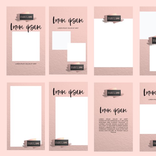 Post design with the title 'Fabulash stories'