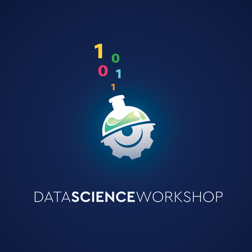 Funky design with the title 'Logo concept for a data workshop company'