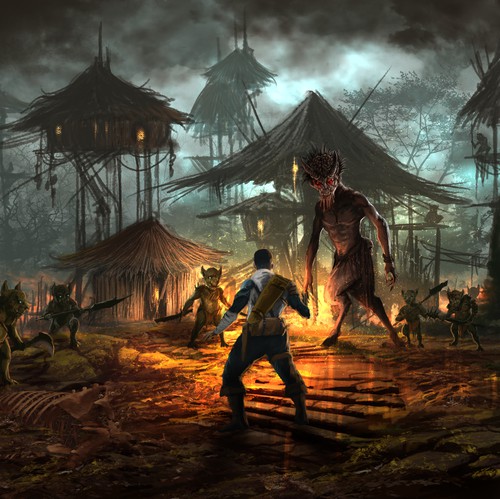 Fantasy design with the title 'Book 1 for the realm between re create '