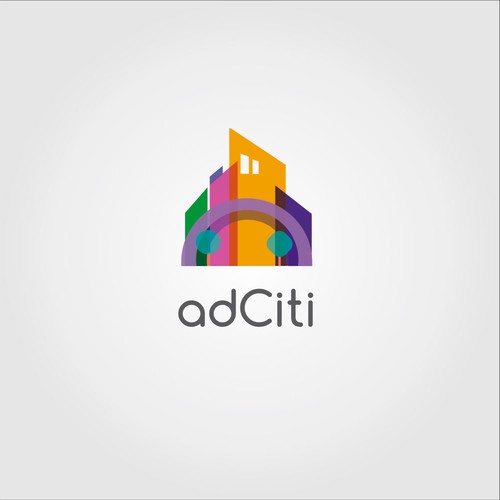 Transparent logo with the title 'City'
