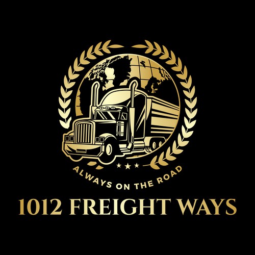 Truck design with the title '1012 Freight Ways'