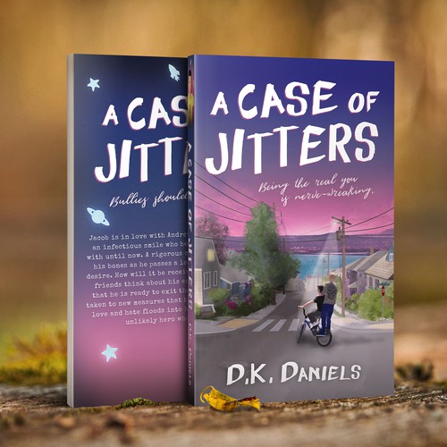 Teen book cover with the title 'A Case Of Jitters book cover'