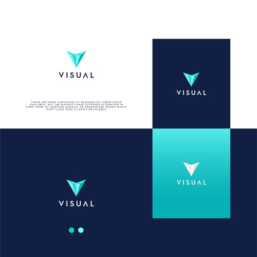 Augmented reality logo with the title 'Visual'